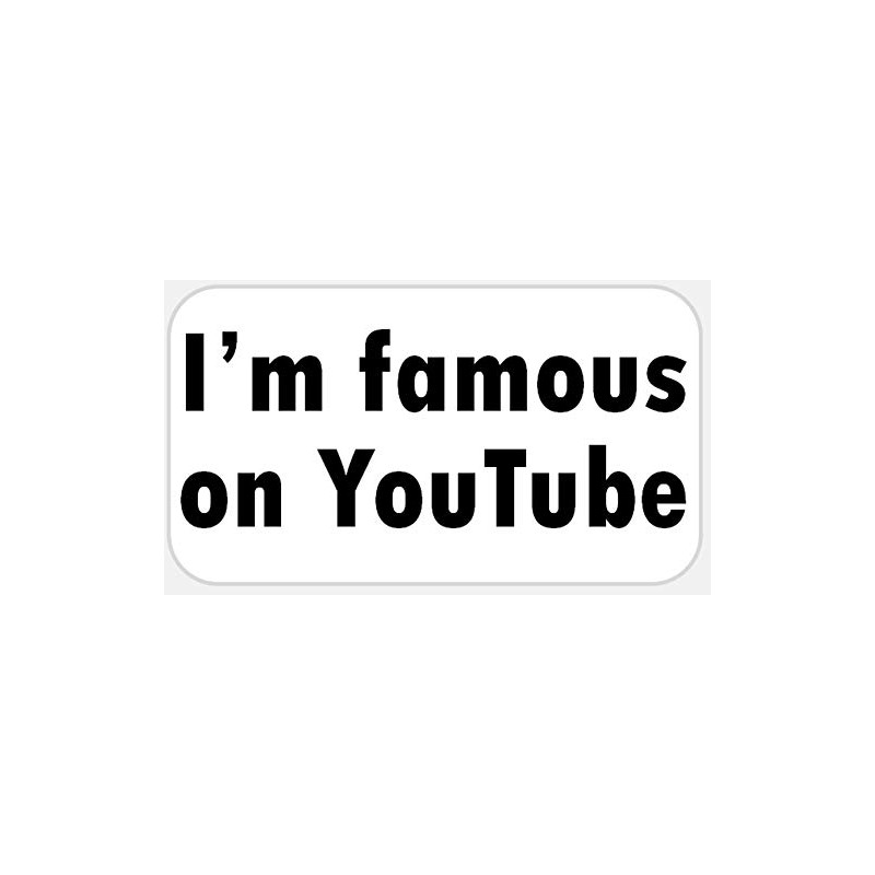 I'm Famous On YouTube - 25 Stickers Pack 2.25 x