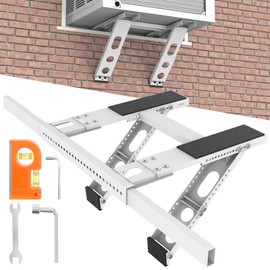 FaraNap Air Conditioner No Drilling Support Bracket, Air Conditioner Support Bracket, Heavy Duty Steel Holds Up to 200lbs, Fits Most Single & Double-Hung Windows, for 5000-24000 BTU Units