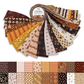 Jelly Roll Fabrics for Quilting 40 Strip 2.5" Cotton Strips Bundles, Perfect Quilting Fabric for Craft Project, Precut Quilt Fabirc, Cotton Strips for Home Décor, Blanket, Rugs - Earthy Elegance