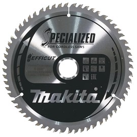 Makita E-08903 EFFICUT Circular Saw Blade Diameter 216 x 2.0 x 30 mm, 60 Teeth, 10° Tooth Angle, for Clean and Fast Cutting in Wood, for Cordless Cap and Mitre Saws