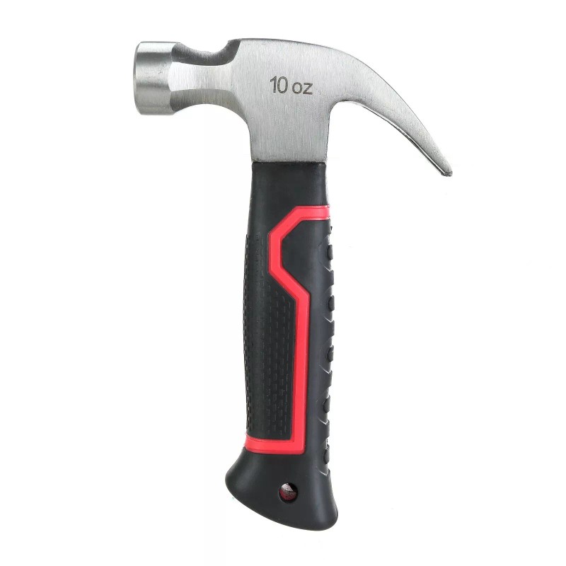 Hyper Tough 10 Oz. Magnetic Stubby Claw Hammer And Nail