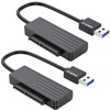 CLAVOOP SATA to USB 3.0 Adapter 2 Pack, USB SATA