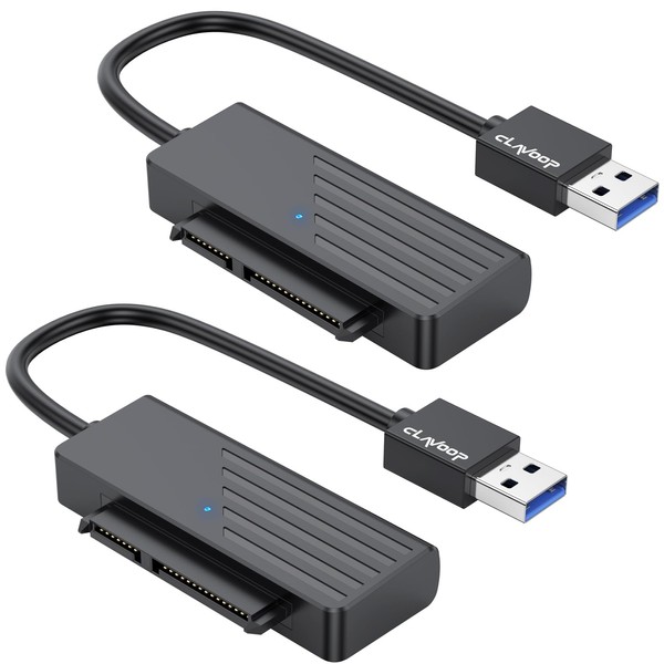 CLAVOOP SATA to USB 3.0 Adapter 2 Pack, USB SATA