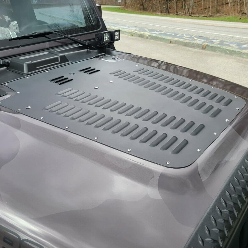 HECASA Aluminum Alloy Vented Hood Louver Kit Compatible with 2003-2006