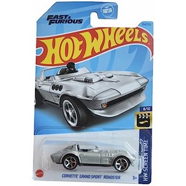 Hot Wheels Corvette Grand Sport Roadster, HW Screen Time 8/10 [Silver] 154/250