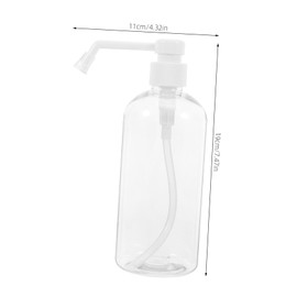 Gatuida 2pcs Refillable Pump Shampoo and Lotion Bottle Transparent Dispenser for Easy Monitoring of Remaining Amount for Daily Use