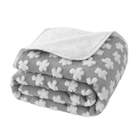 Amarrirose Waterproof Dog Blanket Outdoor Dog Mat Machine Washable Comfortable and Soft Sofa Cover with Comfortable Cotton Cat Blanket Warm and Soft (Grey, 60 x 80 cm)