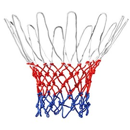 TRIXES Basketball Net - Sports Equipment for Home - Red White & Blue Nylon - 12 Loop for Indoors and Outdoors Garden â Gym Equipment â Professional Design