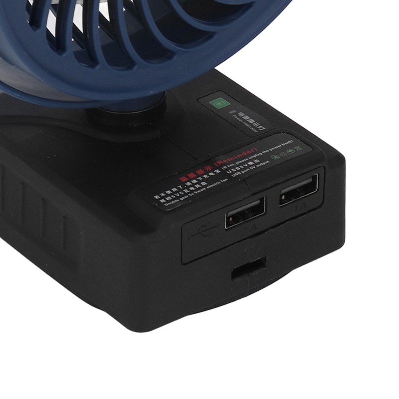 Lithium Battery Fan Cordless 2 Speeds Adjustable Angle Portable 21V