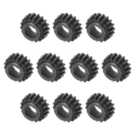 MECCANIXITY Guitar String Tuning Peg Gear Tuner Gear 12pcs 4mm Inner Hex Hole Black for Guitar Tuner Machine Head