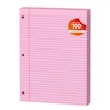 Pink Loose Leaf Paper 100 Sheets Colored Filler Paper 8