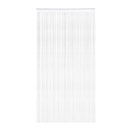 Victoria M. Leonora Fadenvorhang Fadengardine Türvorhang Insektenschutz, mit Durchzugstunnel, Waschbar, Kürzbar, 100 x 245cm, Weiß, 2er Pack