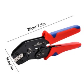 Ratchet Crimping Tool, Crimping Pliers 20-14 AWG Wire Crimper Tool for Open Barrel Terminal Connectors