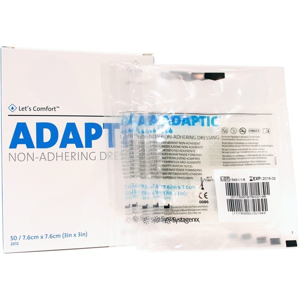 Systagenix Adaptic Non-Adhering Dressing 3" x 3" (Pack of 5)