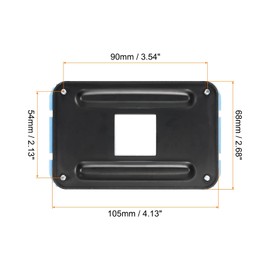 PATIKIL AM4 Backplane CPU Cooling Bracket Heatsink Bracket Cooling Mounting Sheet Plate Durable with 4 Screws Blue Black for AM4 Motherboard Socket