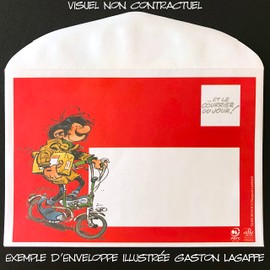 Gaston Lagaffe GLDP-7010 Double Card with Envelope Miss Mademoiselle Jeanne Sunflower Je t'aime (French Language) for Birthday or Mother's Day GLDP-7010