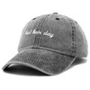 DALIX Bad Hair Day Hat Baseball Cap in Washed Black