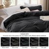 Bedsure Bedsure Black California King Duvet Cover - Prewashed Extra