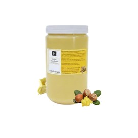 HalalEveryDay Manteca De Karité Amarilla De Ghana – Cruda Y Sin Refinar, Frasco De 24 Oz A Prueba De Manipulaciones | Manteca De Karité Africana Natural Para La Piel, El Cabello Y Productos De