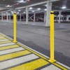Safety Bollard Post Yellow Steel Bollards 60 Inch Height Steel