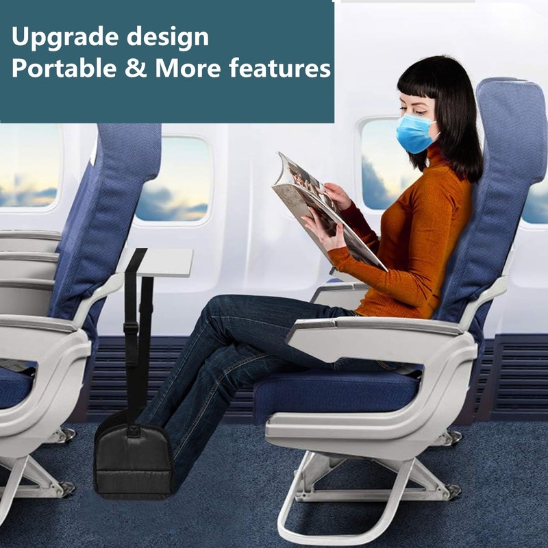 Airplane Footrest - Travel Foot Rest (Memory Foam), Airplane Travel