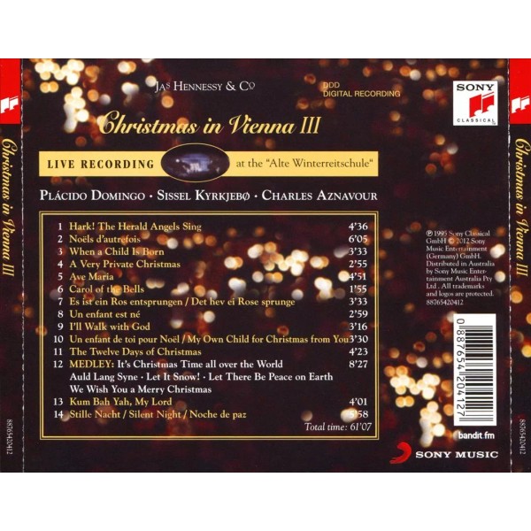 CHRISTMAS IN VIENNA III NEW CD