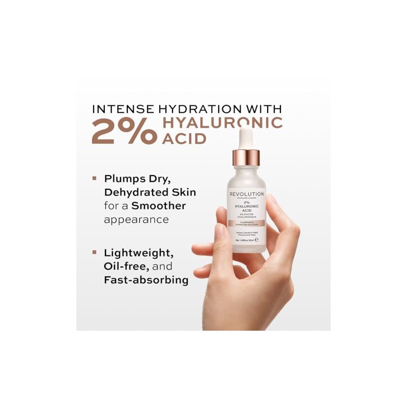 Serum ácido hialurónico facial hidratante, Revolution Skincare