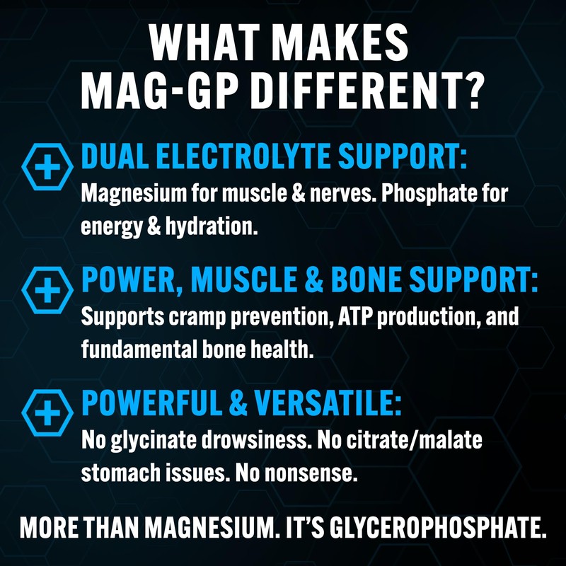 PEScience Mag-GP, Magnesium Glycerophosphate Chelate Powder, 60 Servings, High Absorption,