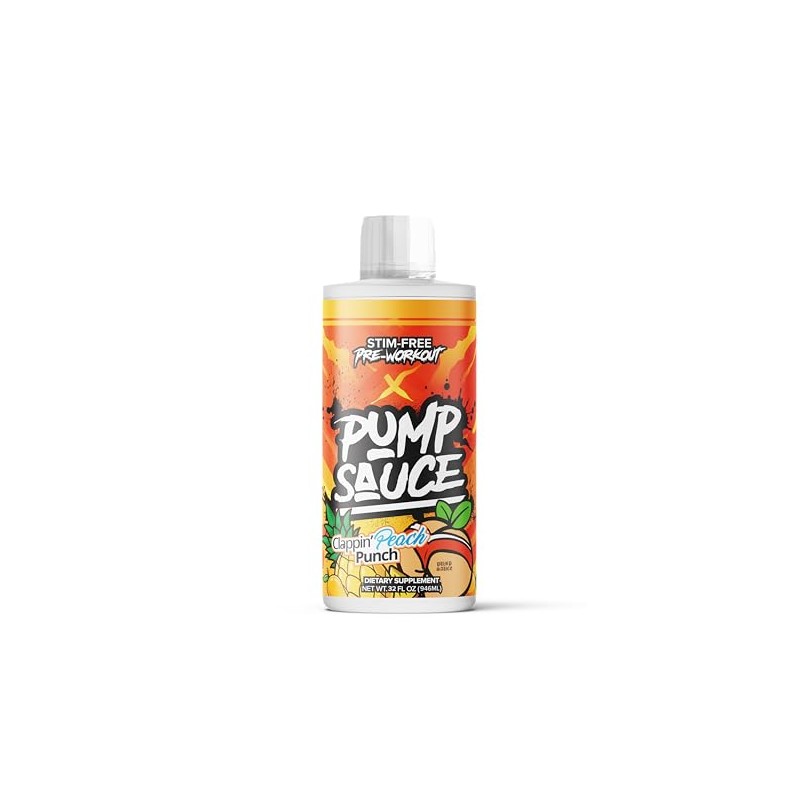 Pump Sauce Pre-Workout - 32 oz, Clappin Peach Punch, No