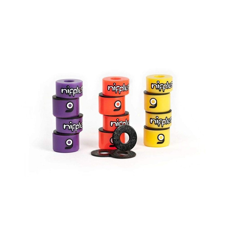 Orangatang Nipples Longboard Skateboard Truck Bushings (Set of 4) (Yellow)