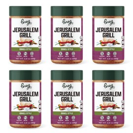 Pereg Jerusalem Spice Seasoning (4.25 Oz x 6 Pack) - Israeli Savory Spice Mix with Cumin, Coriander, Allspice, Garlic & Paprika – Grilling – BBQ Spice Rub - Non-GMO & 100% Natural