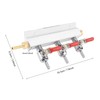 3 Way CO2 Gas Distribution Manifold Beer Dispensing Barrel Dispenser