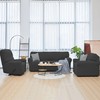 Easy-Going Stretch Recliner Chair Sofa Slipcover Washable Dark Gray