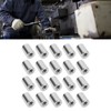 20Pcs Coupling Nut Round Rod Connector 304 Stainless Steel Female