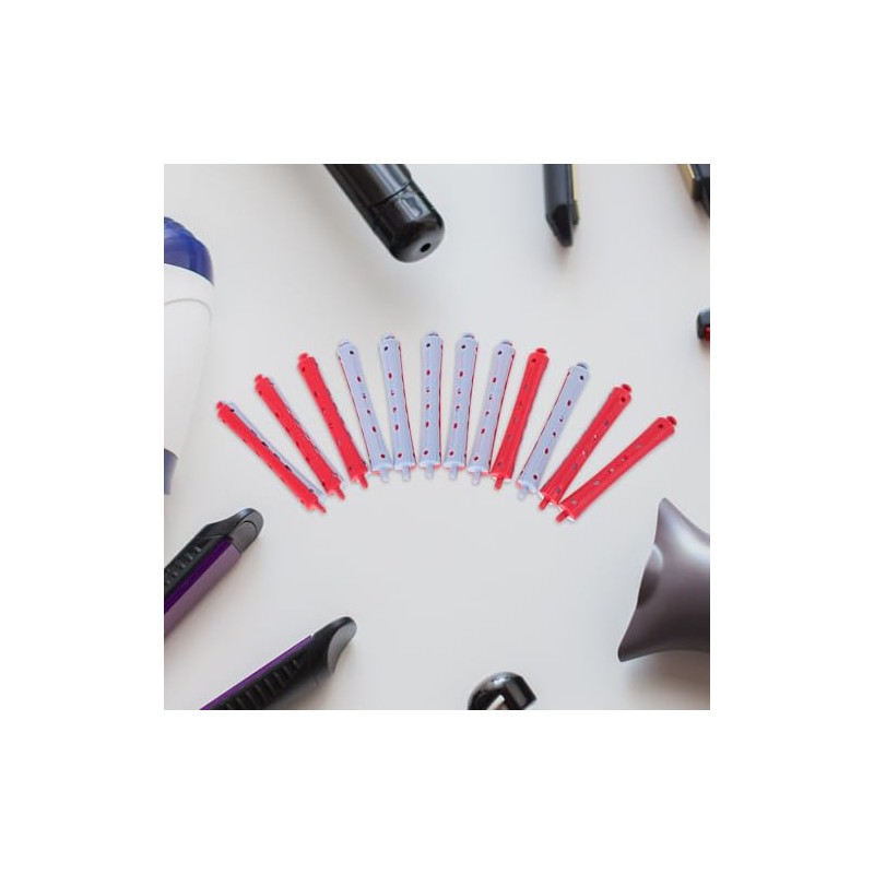 12 Piezas Varillas de Ondas Frías PP para Rizar Cabello