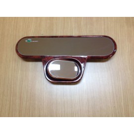 LY 11" WOOD GRAIN PANORAMIC WIDE 2-IN-1 SAFETY REAR VIEW (BABY VIEW MIRROR) JH