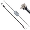 com-four® Set of 10 Rubber Tensioners with Reflective Strips –