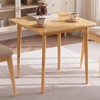 HOOBRO HOOBRO Bamboo Dining Table, Square Dining Table for 2,