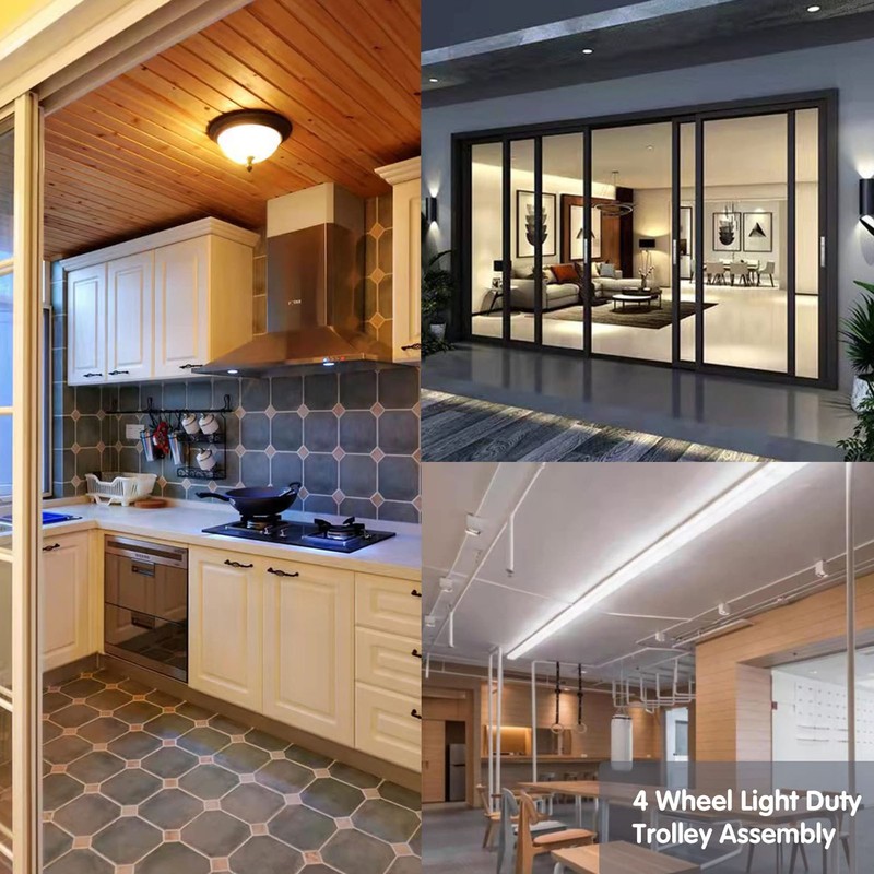 6 Wheel Trolley Electric Hoist Easy Installation Pulley Assembly Rollers