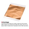 MECCANIXITY Gold Leaf Foil Sheet, Rose Gold Leaf Papers, 5.3