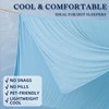 DOWNCOOL Cooling Blanket Twin Size, Blue Summer Blanket for Hot