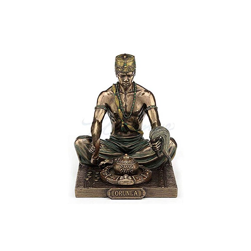 5.5" Statue Orisha Orunla Orula Seven African Powers Santeria Yoruba