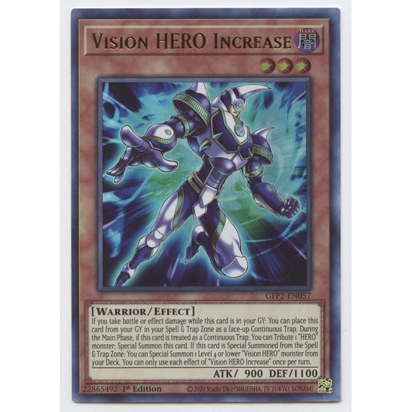 Vision Hero Increase - GFP2-EN057 - Ultra Rare - 1st Edition