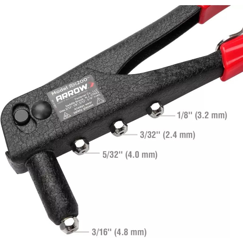 Arrow Heavy Duty Riveter Kit, Professional Pop Rivet Gun w/Assorted