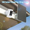 Ring Camera - Cargador de panel solar, compatible con batería