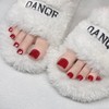 Red Press On Toenails,14 Sizes-28 Pcs Soft Gel Red Glitter