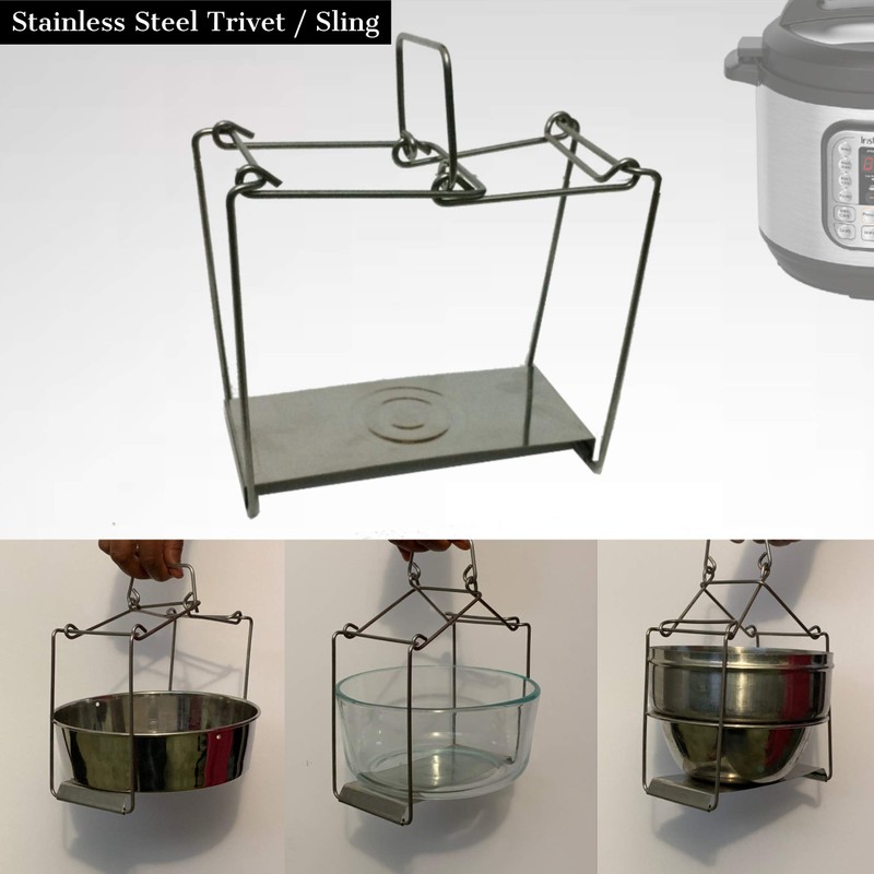 Dubbas - Stainless Steel Multipurpose Trivet/Sling for Instant Pot/Pressure Cookers