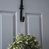 Ginger Ray Black Metal Contemporary Christmas Wreath Door Hanger, NN-149