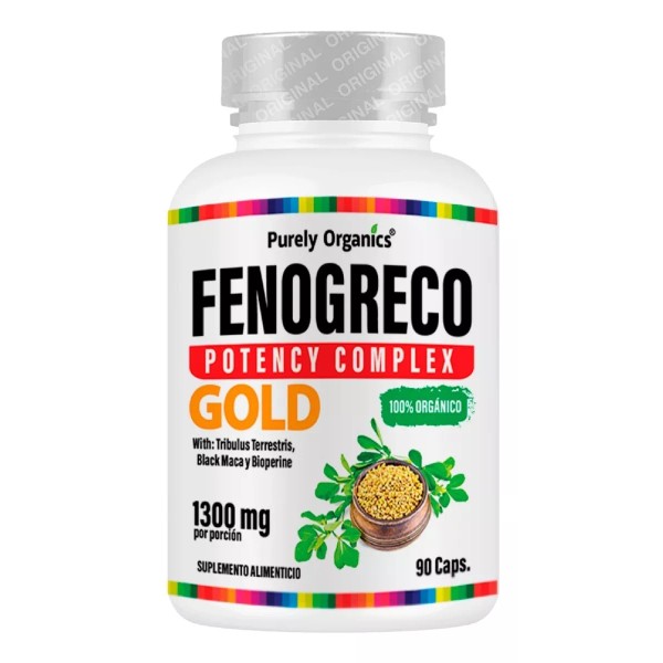 Purely Organics Fenogreco 1300mg | Potency Complex Gold | 90 Caps
