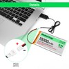 Meshnology 2pcs 3.7V 10000mAh Li Battery with USB Charger Cable